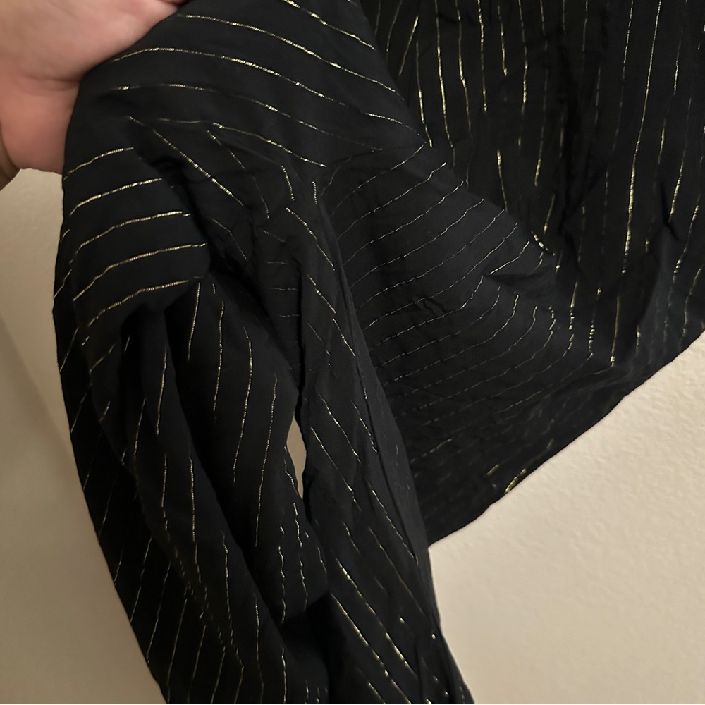 Lenni the Label Black Jumpsuit Gold Stripes‎ Sz Medium - Picture 6 of 12